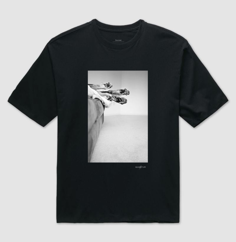 Camiseta oversized Patinhas