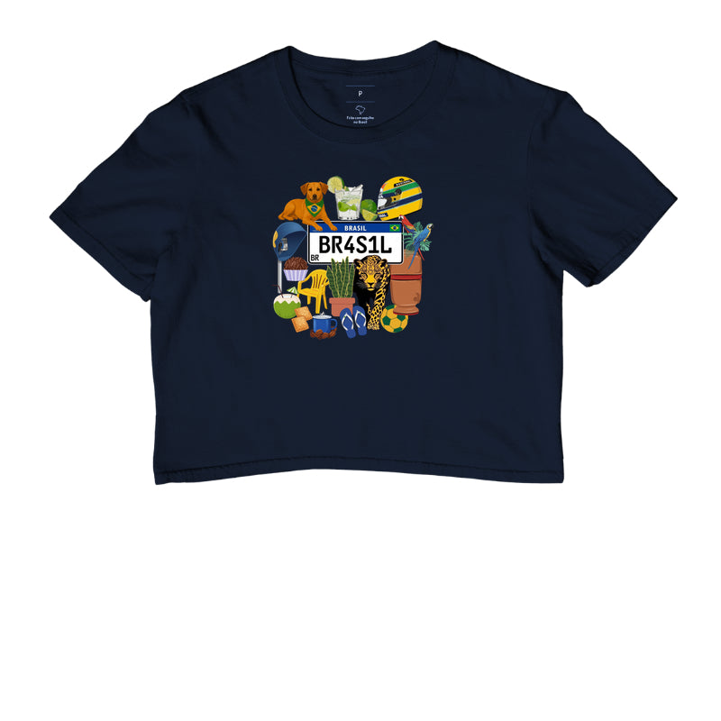 Camiseta Cropped Brasilcore