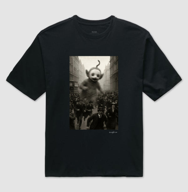 Camiseta oversized Alguém viu a Laa-Laa?