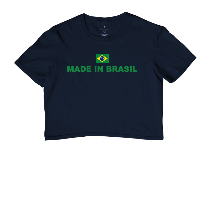 Camiseta Cropped Made In Brasil