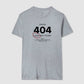 Camiseta tradicional Error 404 - Love not found