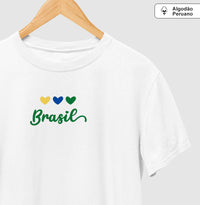 Camiseta Premium Coração Brasileiro