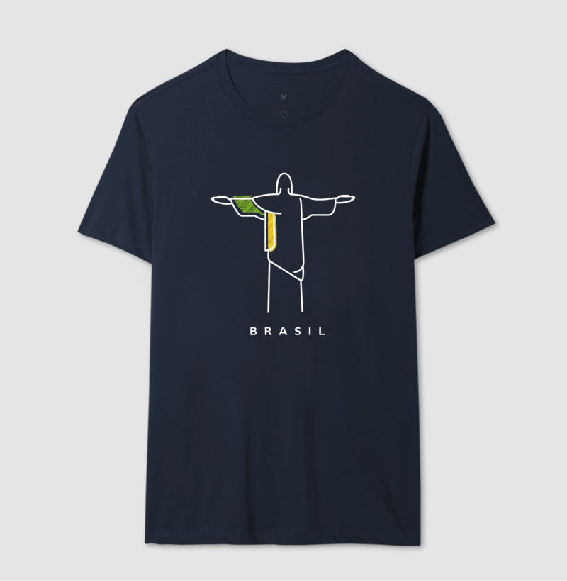 Camiseta Tradicional Deus é Brasileiro