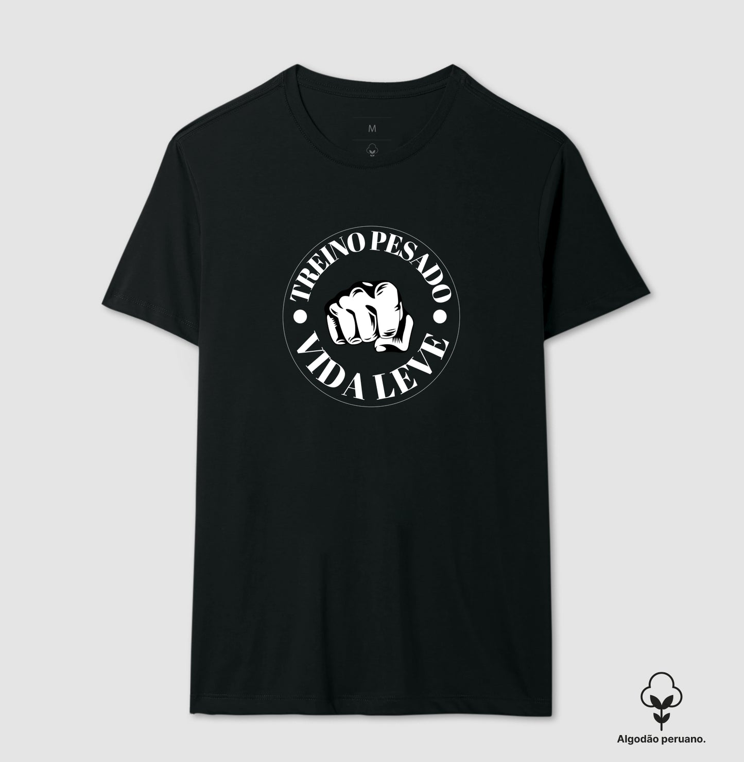 Camiseta premium Treino pesado vida leve