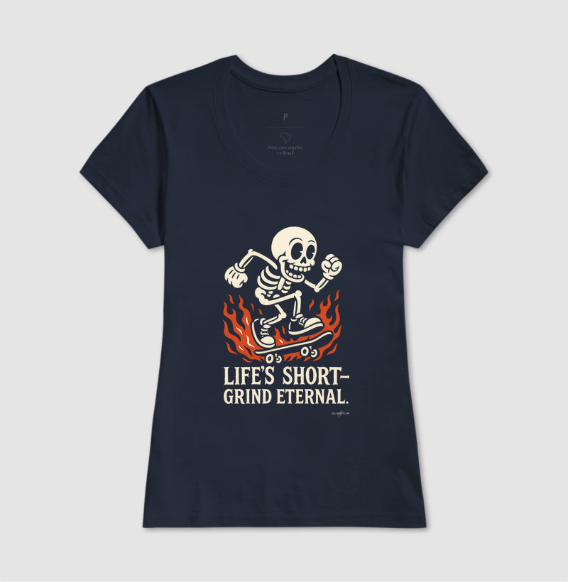 Camiseta tradicional Life's short grind eternal