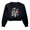 Moletom cropped macaco espacial