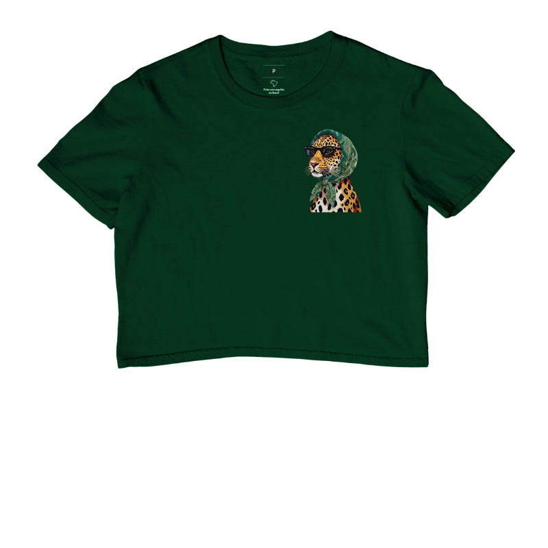Camiseta Cropped Onça