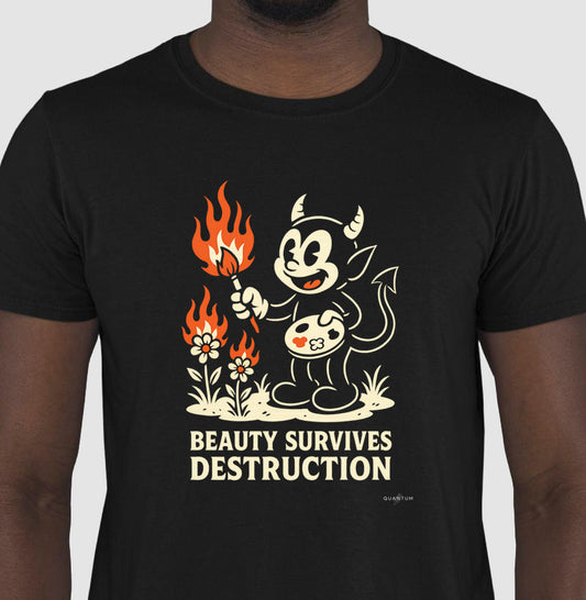 Camiseta tradicional Beauty survives