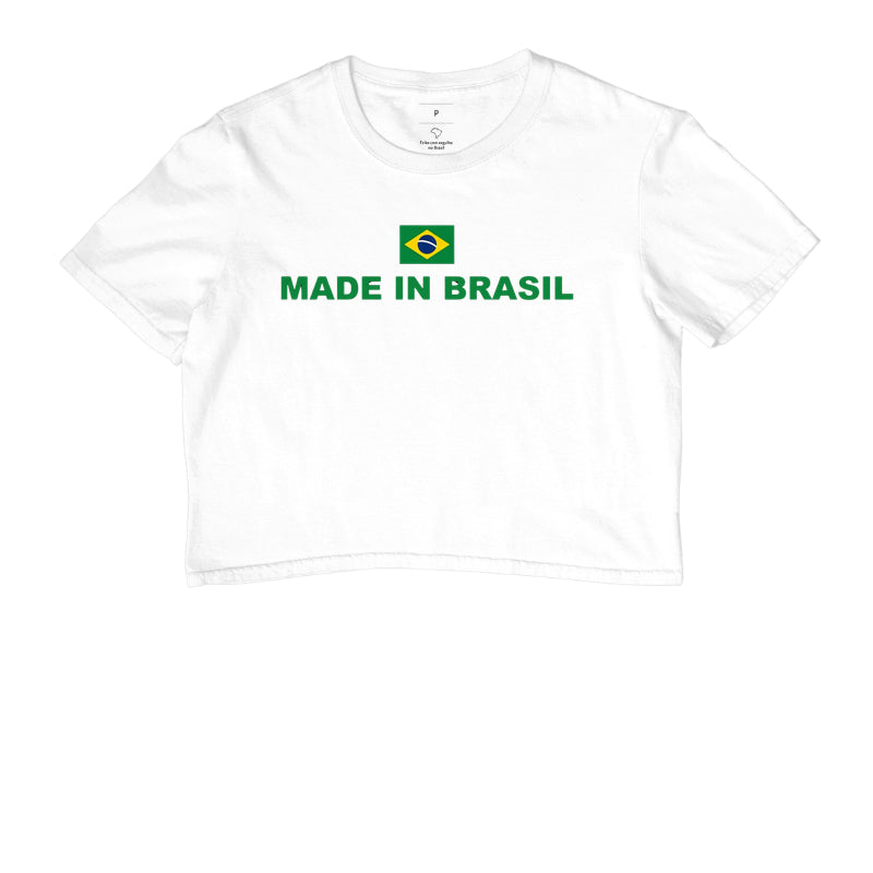 Camiseta Cropped Made In Brasil