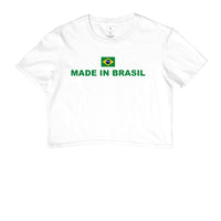 Camiseta Cropped Made In Brasil