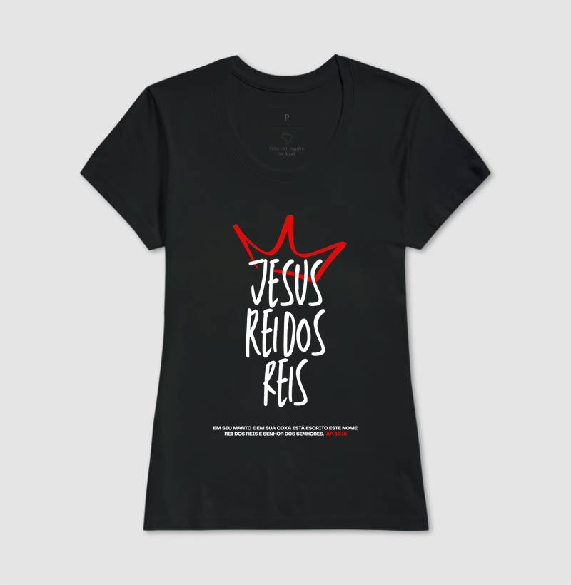 Camiseta tradicional Jesus Rei dos Reis