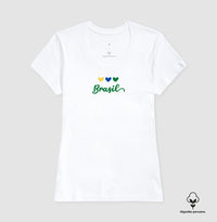 Camiseta Premium Coração Brasileiro