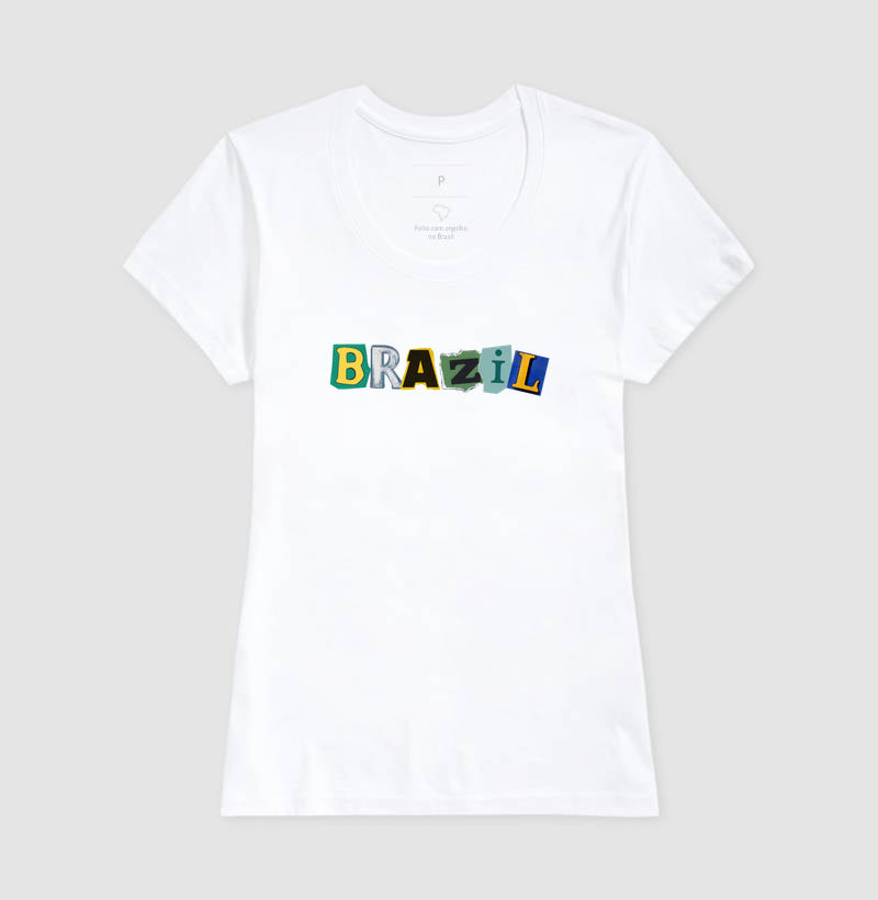 Camiseta Tradicional Colagem