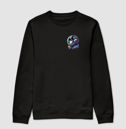 Moletom gola careca Astronauta futurista
