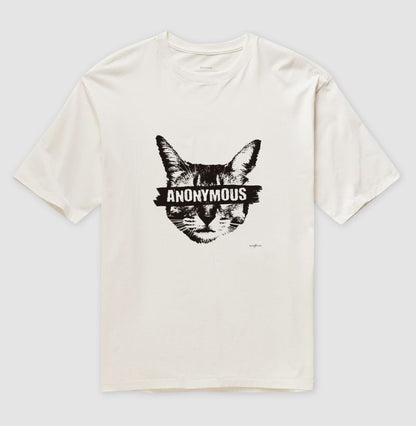 Camiseta Oversized Anonymous Cat