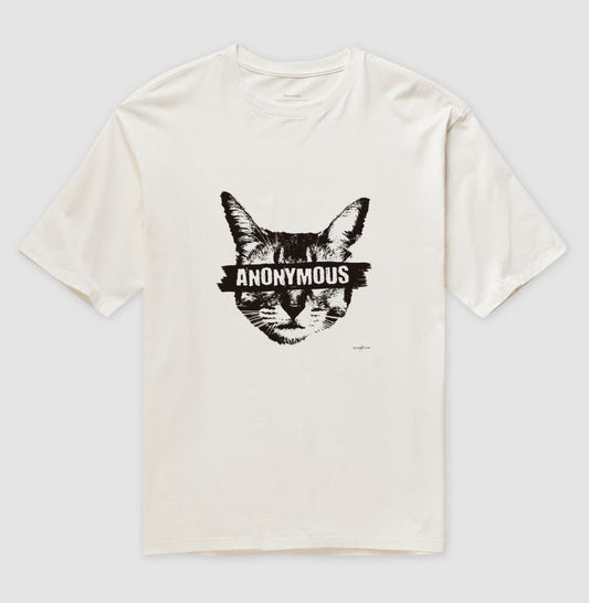 Camiseta Oversized Anonymous Cat