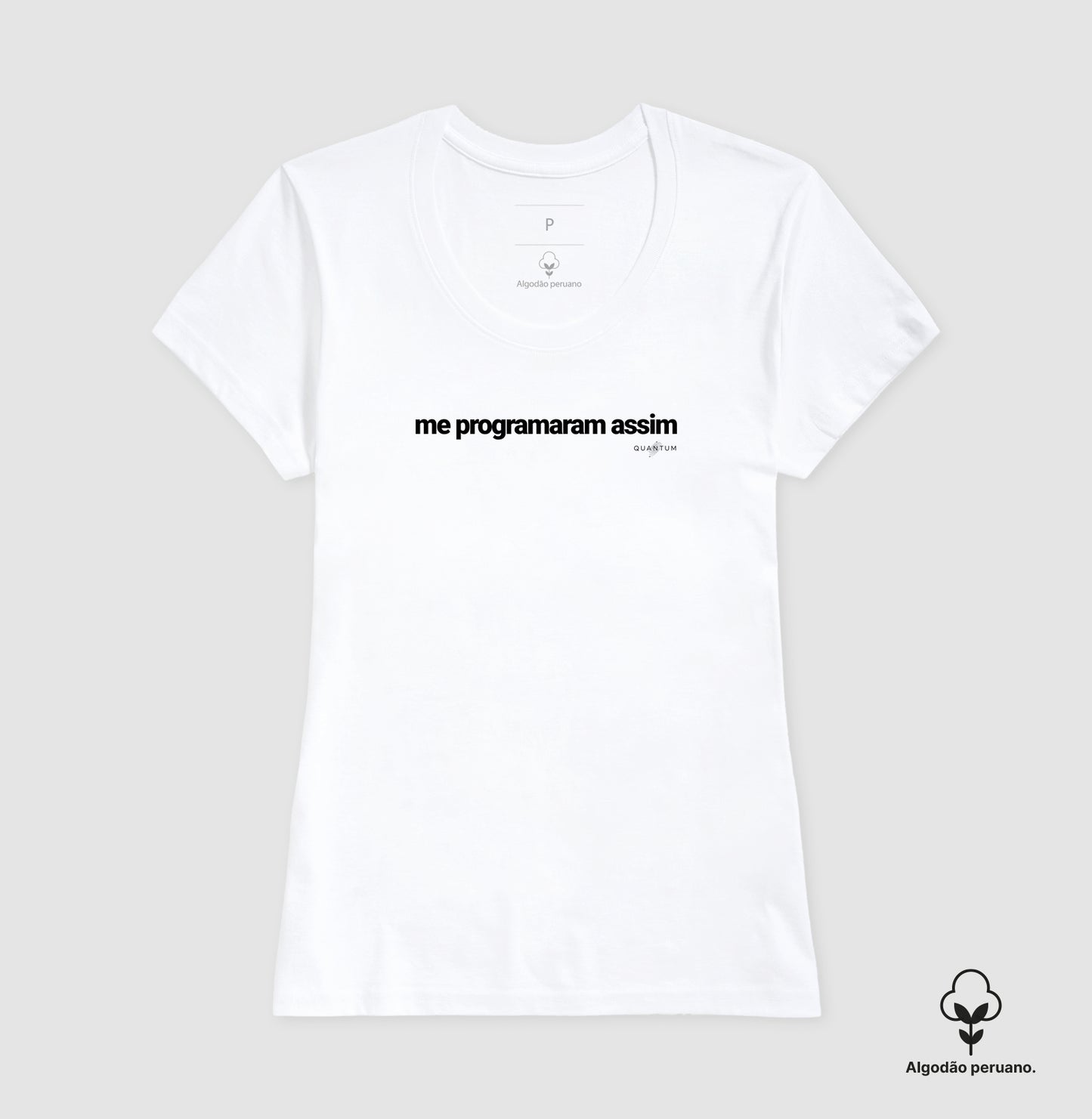 Camiseta premium Me programaram assim