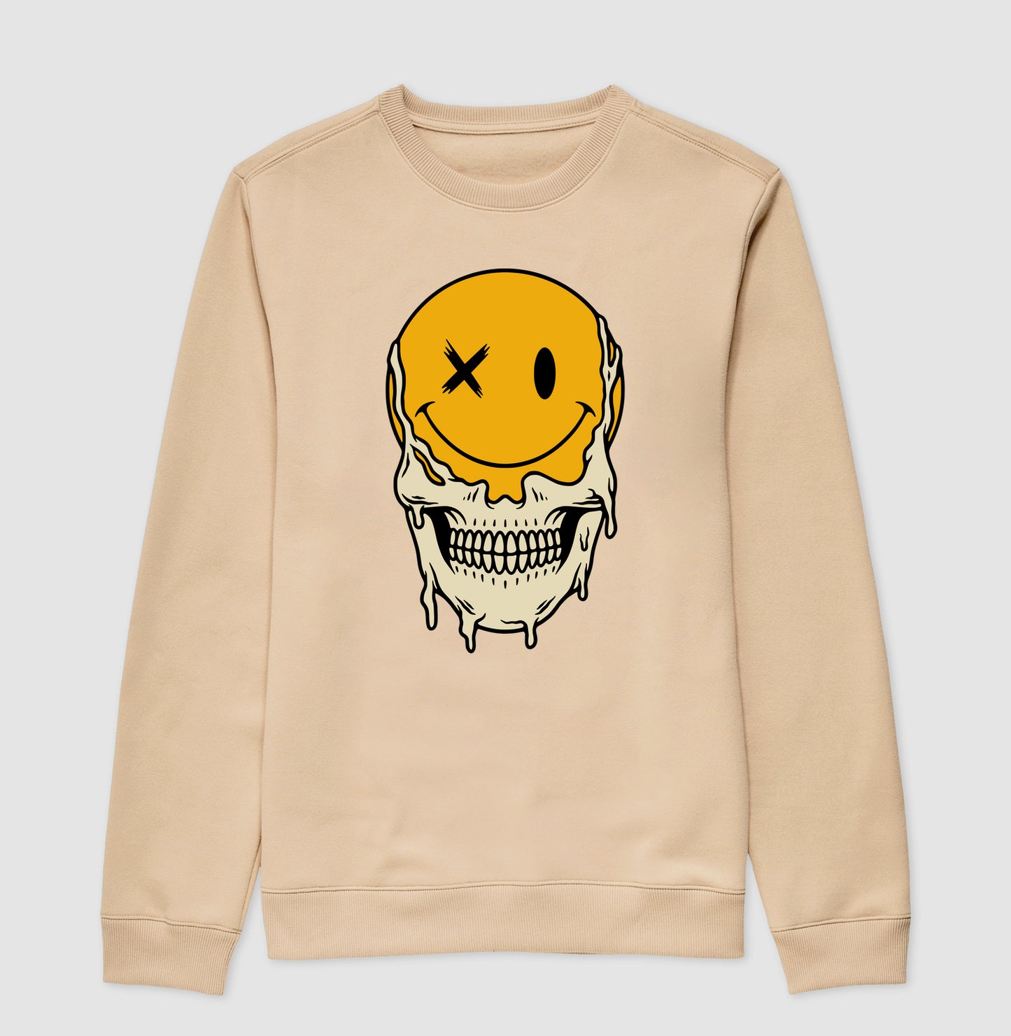 Moletom gola careca Happy Dead