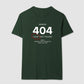 Camiseta tradicional Error 404 - Love not found