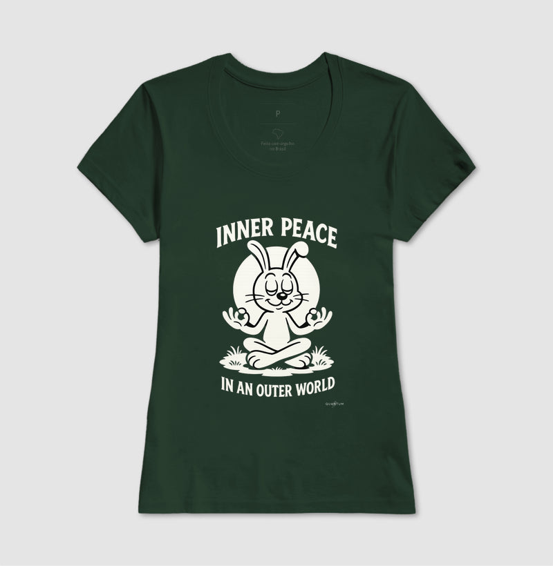 Camiseta tradicional Inner peace in an outer world