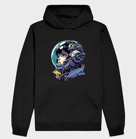 Moletom com capuz astronauta futurista