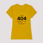 Camiseta tradicional Error 404 - Love not found