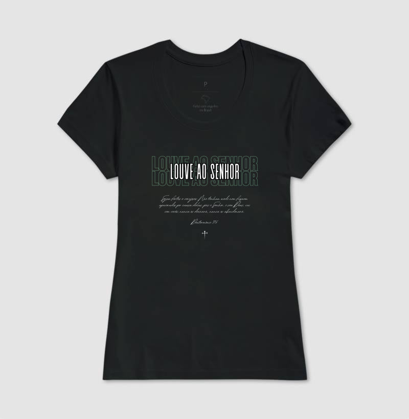 Camiseta tradicional Louve ao Senhor
