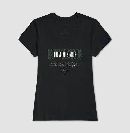 Camiseta tradicional Louve ao Senhor