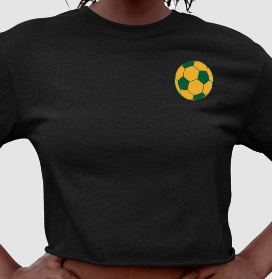 Camiseta Cropped Bola Brasil