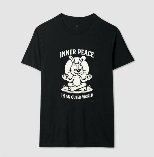 Camiseta tradicional Inner peace in an outer world