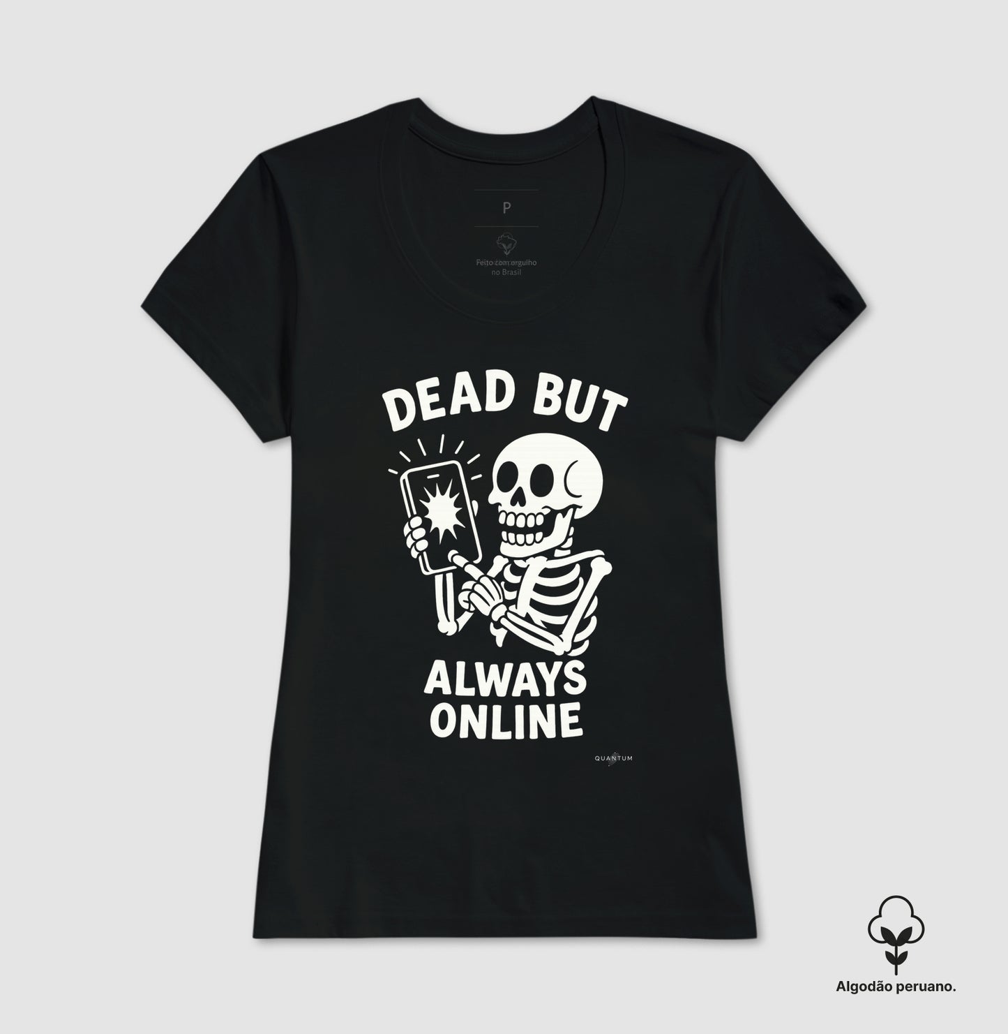 Camiseta premium Dead but always online