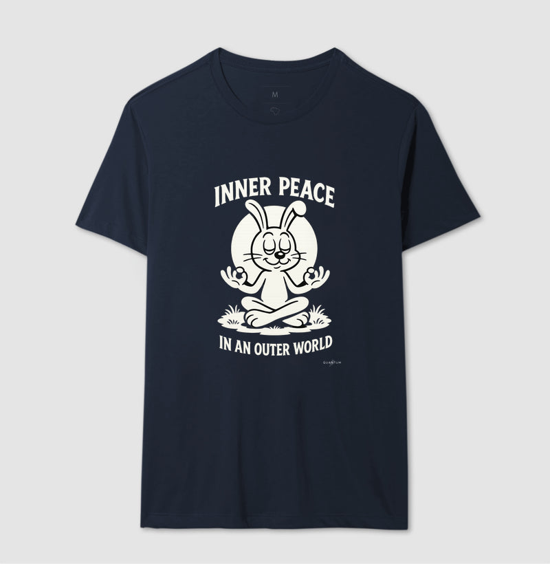 Camiseta tradicional Inner peace in an outer world