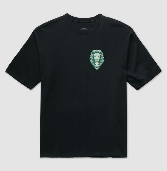 Camiseta oversized Leão e Cordeiro