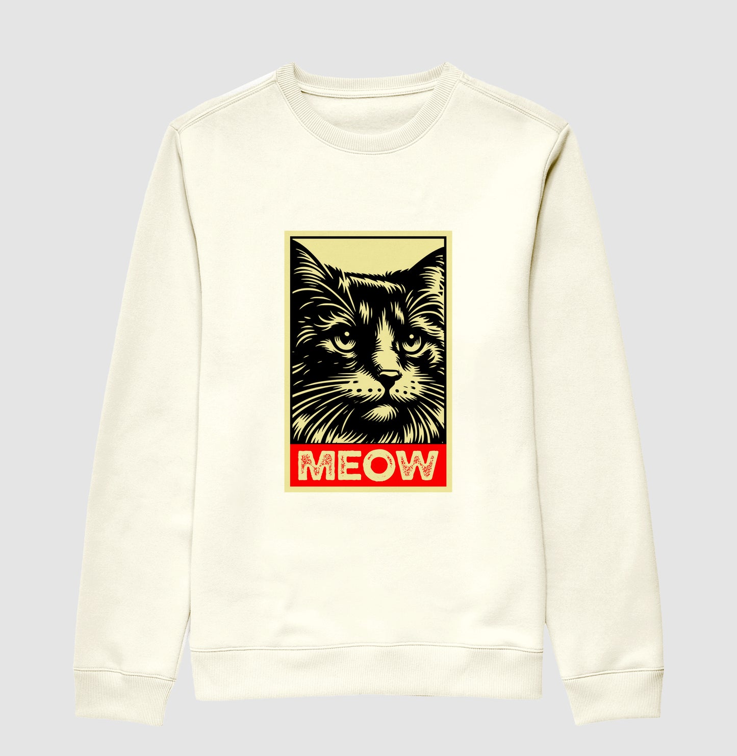 Moletom gola careca Meow