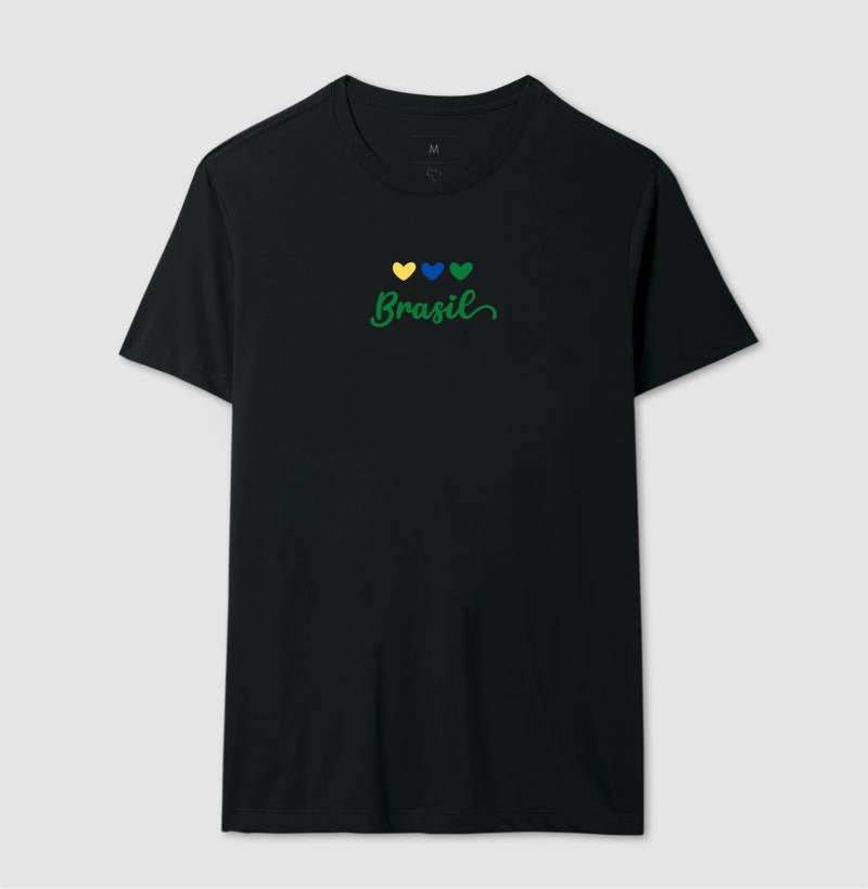 Camiseta Tradicional Coração Brasileiro