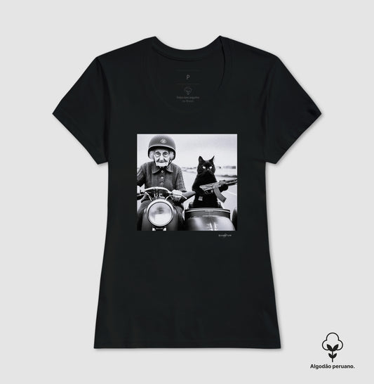 Camiseta Premium Black Cat Command