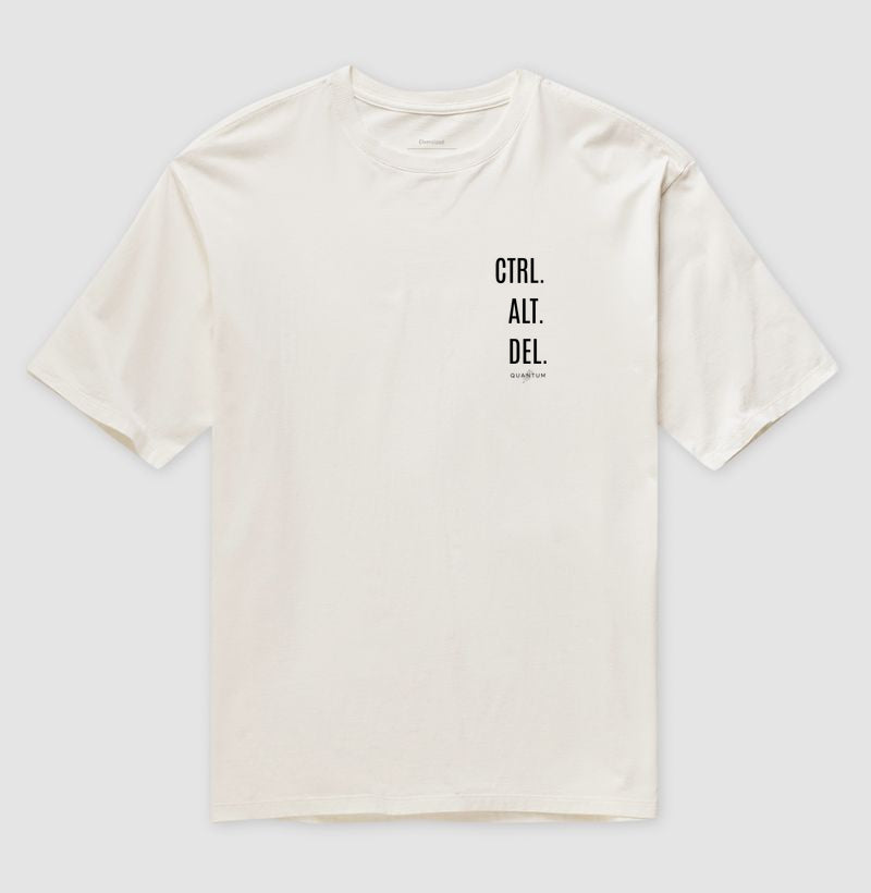 Camiseta oversized Reinicie-se