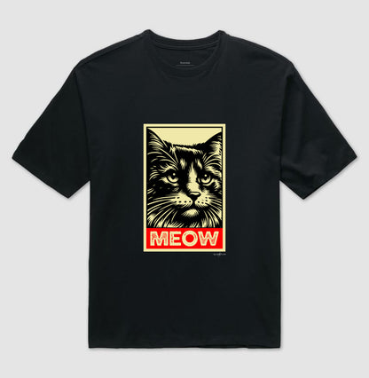 Camiseta oversized Meow
