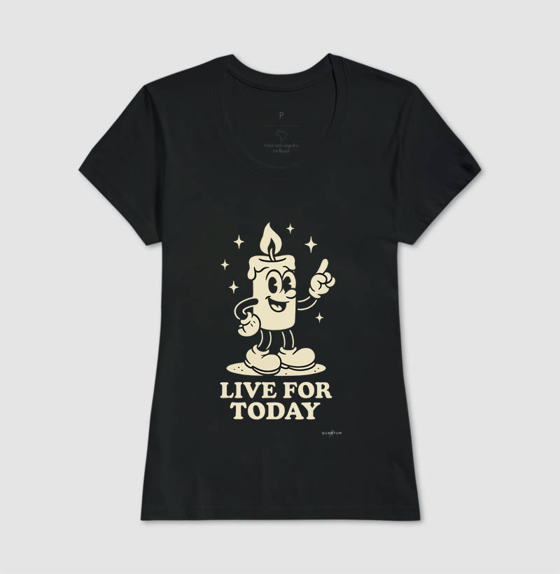 Camiseta tradicional Live for today