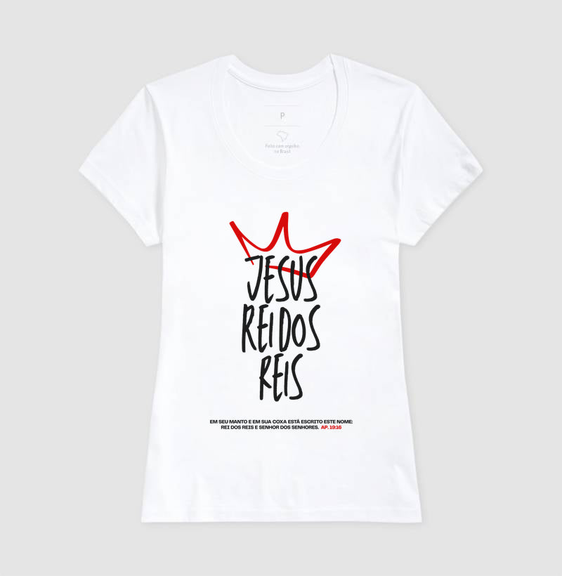Camiseta tradicional Jesus Rei dos Reis