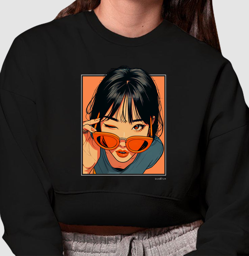 Moletom cropped wink