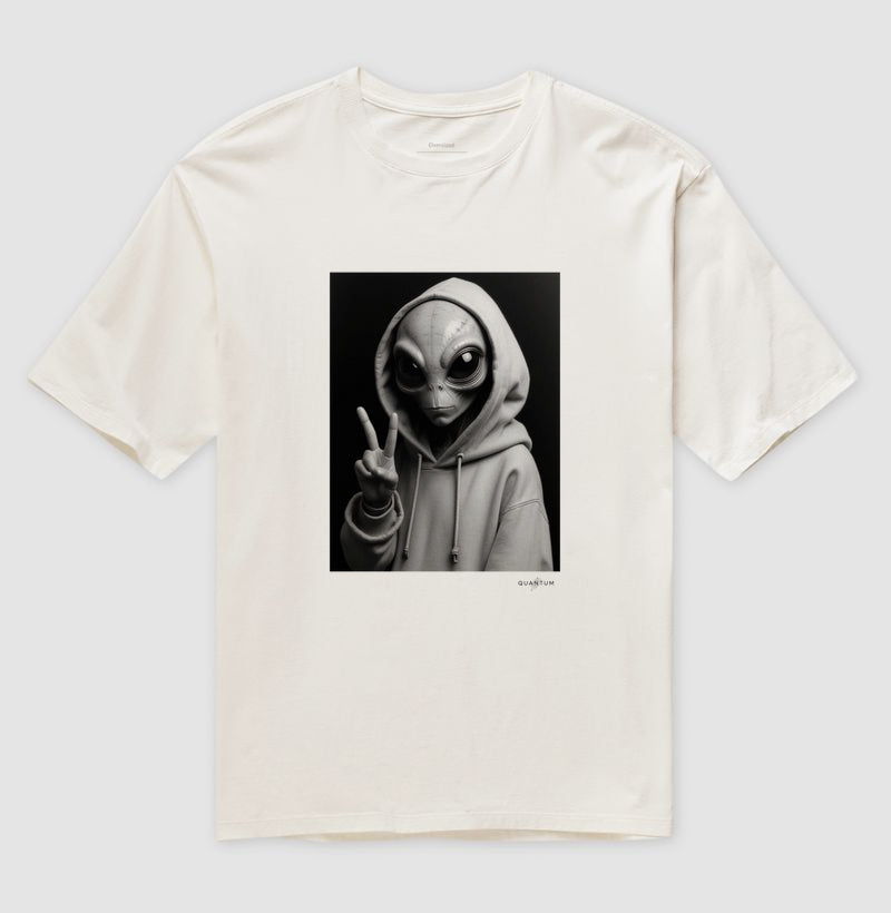 Camiseta oversized Vibe de Outro Planeta