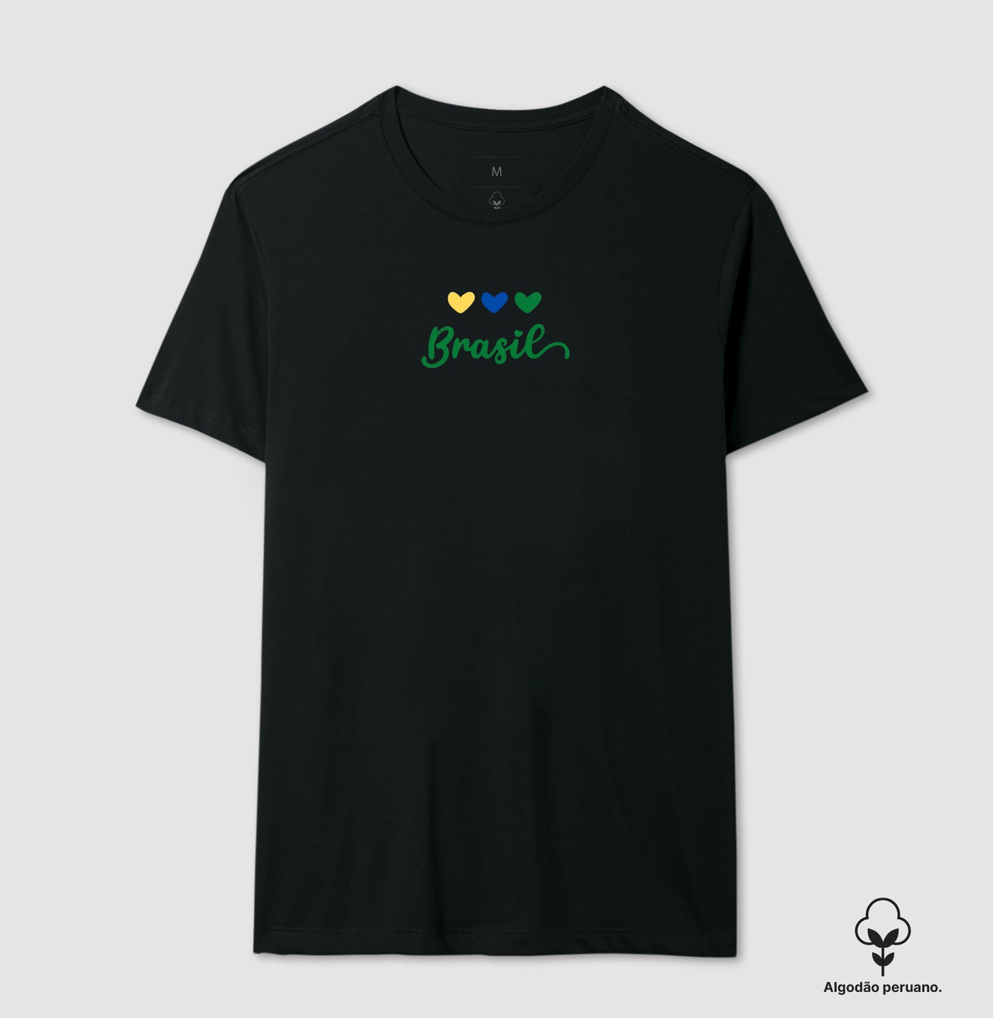 Camiseta Premium Coração Brasileiro