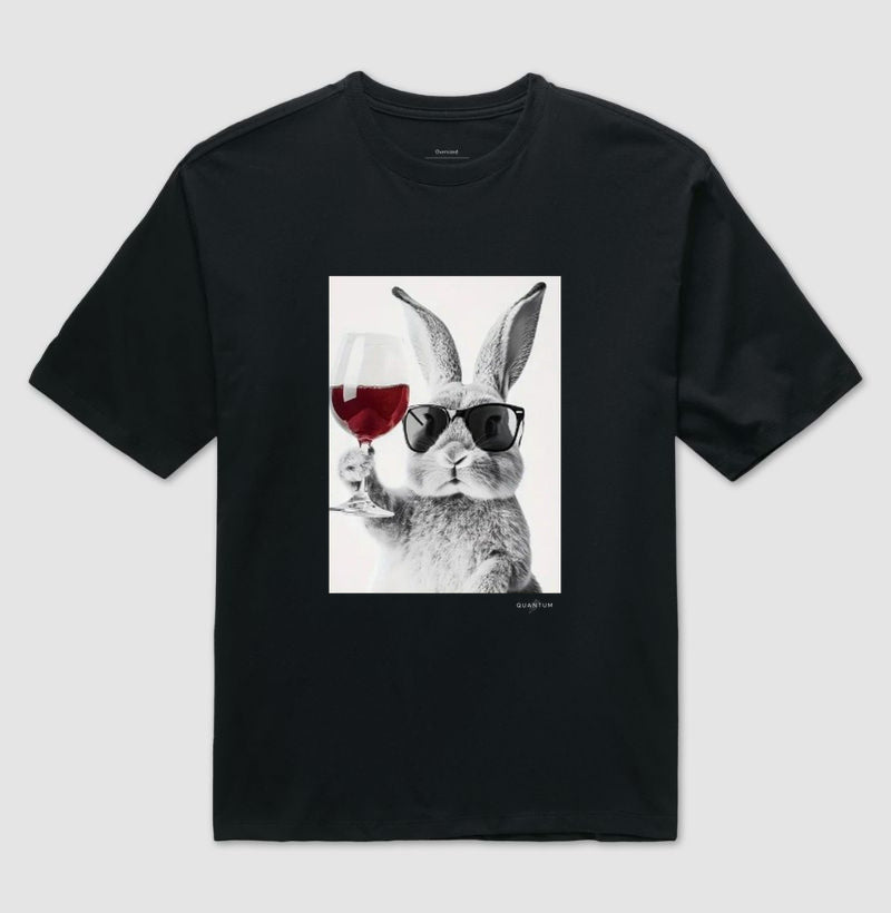 Camiseta oversized Sommelier Bunny