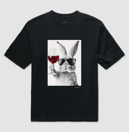 Camiseta oversized Sommelier Bunny